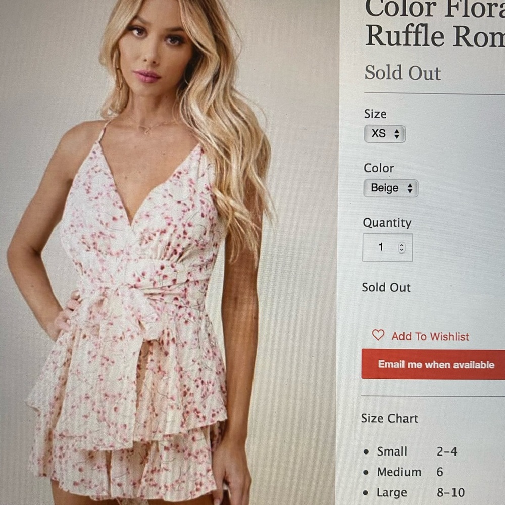 BEAUTIFUL FLORAL PLAYSUIT